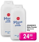 Johnson's Baby Powder(All Variants)-400G Each