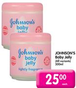 Johnsons's Baby Jelly(All Variants)-500Ml Each