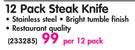 12 Pack Steak Knife-Per 12 Pack