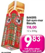 Bakers Eet-Sum-Mor Biscuits-12x200g