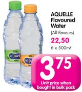Aquelle Flavoured Water(All Flavours)-6x500ml