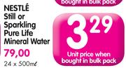 Nestle Still Or Sparkling Pure Life Mineral Water-24x500ml