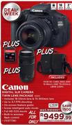 Canon Digital SLR Camera Twin Lens Package (600D)