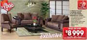 2 Piece Frazer Lounge Suite+ Matching Wingback Chair