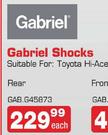 Gabriel Shocks Rear GABG45873-Each