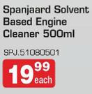 Spanjaard Solvent Based Engine Cleaner 500ml SOJ51080501-Each