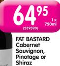 Fat Bastard Cabernet Sauvignon,Pinotage Or Shiraz-750ml