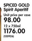 Spiced Gold Spirit Aperitif-12x750ml