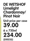 De Wetshof Limelight Chardonnay/Pinot Noir-6x750ml