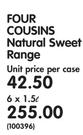 Four Cousins Natural Sweet Range-6x1.5Ltr