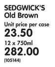 Sedgwick's Old Brown-12x750ml