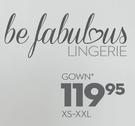  Lingerie Gown XS-XXL