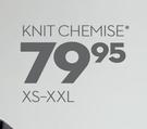 Lingerie Knit Chemise XS-XXL
