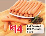 PnP Smoked Deli Viennas-500G