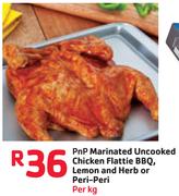 PnP Marinated Uncooked Chicken Flattie BBQ, Lemon And Herb Or Peri-Peri-Per Kg