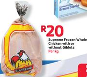 Supreme Frozen Whole Chicken With Or Without Giblets-Per Kg