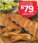 PnP Sweet And Sticky Pork Pre-Cooked Ribs-Per Kg