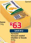 Parmalat Vacuum-Sealed Cheddar Or Gouda-850G Each