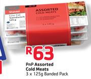 PnP Assorted Cold Meats Banded Pack - 3 x 125g