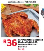 PnP Marinated Uncooked Chicken Flattie BBQ, Lemon & Herb Or Peri-Peri -Per Kg