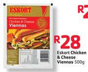 Eskort Chicken & Cheese Viennas- 500g