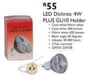 LED Dichroic 4W Plus GU10 Holder 