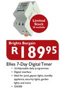 Brights Bargain Ellies 7-Day Digital Timer