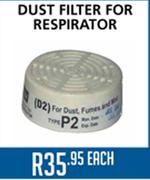 Dust Filter For Respirator-Each