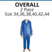 Overall 2 Piece Royal Blue-Each