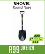 Lasher Shovel Round Nose-Each