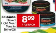 Saldanha Flaked Light Meat Tuna in Brine/Oil-170g each