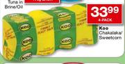 Koo Chakalaka/Sweetcorn-4 Pack