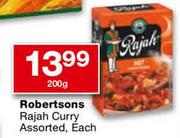 Robertsons Rajah Curry Assorted-200g Each