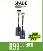 Lasher Spade 660mm-Each