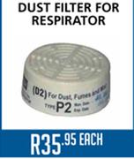 Dust Filter For Respirator