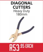 Diagonal Cutters Heavy Duty 180mm