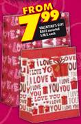 Valentine's Gift Bags S/M/L-Each