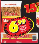 Ritebrand Macaroni/Spaghetti-500gm Each