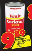Ritebrand Fruit Cocktail In Syrup-410gm