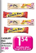 Cadbury Mini Chocolates (All Flavour)-24's