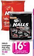 Halls Lozenges Poly Bag (All Flavours)-72's