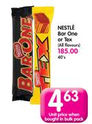 Nestle Bar One Or Tex (All Flavour)-40s
