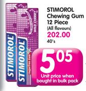 Stimorol Chewing Gum 12 Piece(All Flavours)-40's