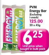 PVM Energy Bar(Excluding i-snack)-20x45g