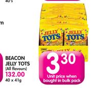 Beacon Jelly Tots(All Flavours)-40x41g