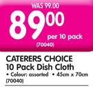 Caterers Choice 10 Pack Dish Cloth