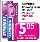 Stimorol Chewing Gum 12 Piece(All Flavours)-40's