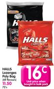 Halls Lozenges Poly Bag(All Flavours)-72's