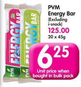 PVM Energy Bar(Excluding i-Snack)-20x45g