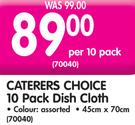Caterers Choice 10 Pack Dish Cloth